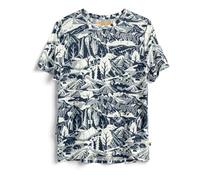 Fjällräven Damen Wool CaliSwe T-Shirt, Navy/Eggshell, M
