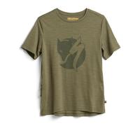 Fjällräven Damen Wool T-Shirt, Green, XS