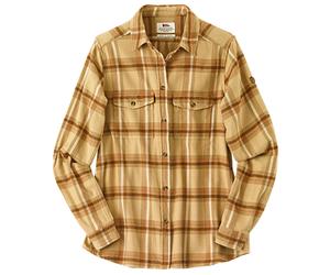 Fjällräven Damenbluse Övik Heavy Flannel Shirt W chalk white-dune beige, Gr. M