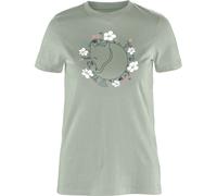 Fjällräven Fjällblomster Fox Damen T-Shirts Lifestyle Hautfreundlich Größe XXS gruen
