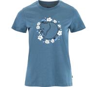Fjällräven - Women's Fjällblomster Fox T-Shirt - T-Shirt, Gr. M, türkis (DawnBlue)