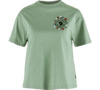 Fjällräven - Women's Fjällblomster Logo T-Shirt - T-Shirt, Gr. M, grün (MistyGreen)