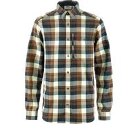 Fjällräven Fjällglim Herren Flanellhemd Wood Brown Chalk White M Wood Brown Chalk White M