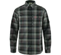 Fjällräven Langarmhemd Fjällglim – Herren – 100% Polyester – black-grey Größe XL