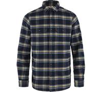 Fjällräven Övik Heavy Flannel Langarmhemd XL Dark Navy-Buckwheat Brown