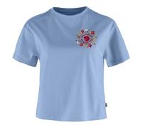 Fjällräven Fjallblomster Logo W - T-Shirt - Damen M Light Blue