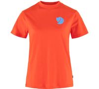 Fjällräven - Women's Fox Boxy Logo Tee - T-Shirt, Gr. S, rot (FlameOrange)