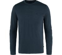 Fjällräven Herren Abisko Wool LS T-Shirt, Dark Navy, M