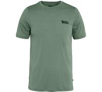 Fjallraven 86977-614 Abisko Wool Logo SS M T-Shirt Herren Patina Green Größe XS