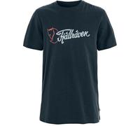 Fjällräven Kurzarm-T-Shirt Archive Logo Herren Dark Navy Größe L