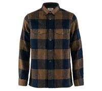 Fjällräven Canada Langarmhemd braun/marineblau - S