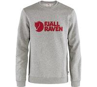 Fjällräven Logo Langarm-Sweater grau/rot - M