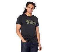 Fjällräven Logo T-Shirt Herren Schwarz XL