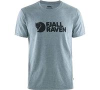 Fjällräven Logo Herren T-Shirt blue melange L blue melange L