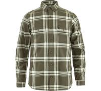 Fjällräven Herren Flannelhemd Övik Lite Laurel Green-Chalk White XXL