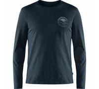 Fjällräven M Forever Nature Badge Long-Sleeve T-Shirt Dark Navy, Größe M - Herren T-Shirt, Farbe Blau