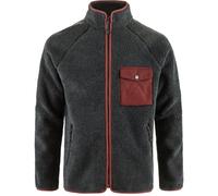 Fjällräven Herren Hoodie Fjällräven Vardag Pile Fleece Dark Grey-Maroon M