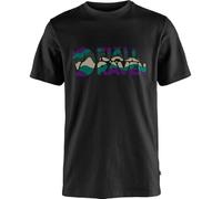 Fjällräven Herren Multicolor Logo T-Shirt, Black, S