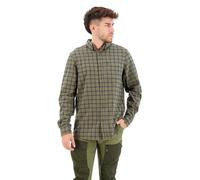 Fjällräven Herren Övik Flannel Hemd, Laurel Green/Indigo Blue, L