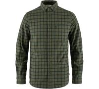 Fjällräven Herren Övik Flannel Hemd, Laurel Green/Indigo Blue, XS
