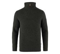 Fjällräven Herren Övik Half Zip Knit M/Sweatshirt, Dark Olive, M EU
