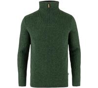 Fjällräven Herren Övik Half Zip Knit Sweatshirt, Deep Forest, XXL