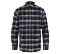 Fjällräven Herren Övik Heavy Flannel Hemd, Dark Navy/Buckwheat Brown, XS
