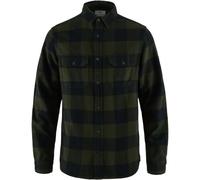 Fjällräven Herren Övik Heavy Flannel Hemd, Deep Forest/Dark Navy, XL