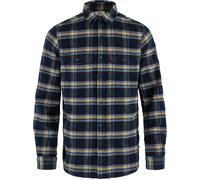 Fjällräven Herren Övik Heavy Flannel Langarmshirt, Dunkles Marineblau/Buckwheat Braun, L EU