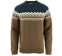 Fjällräven Strickpullover Övik Knit Sweater, Dark Oak/Navy, Herren, Größe M
