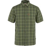 Fjällräven Herren Övik Lite SS Hemd, Green/Dark Navy, S
