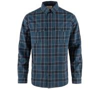Fjällräven Herren Övik Travel LS Hemd, Indigo Blue/Dark Navy, M