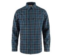 Fjällräven Herrenhemd Övik Travel LS Indigoblau/Dunkelmarineblau Größe S