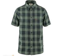 Fjällräven Herren Övik Travel SS Hemd, Dark Navy/Patina Green, M