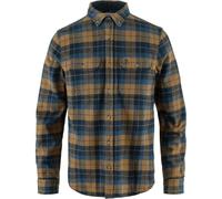 Fjällräven Herren Singi Heavy Flannel Hemd, Dark Navy/Buckwheat Brown, XS