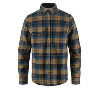 Fjällräven Singi Heavy Flannel Langarmhemd marineblau/braun - S