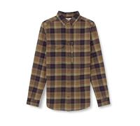 Fjällräven Herren Värmland Heavy Flannel Hemd, Dark Sand/Dark Navy, XS