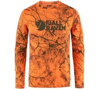 Fjällräven Herren Värmland Wool LS T-Shirt, Orange Multi Camo, XL