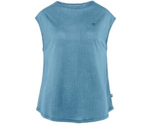 Fjällräven High Coast Cool Damen T-Shirts blau Größe XXS Trekking Hautfreundlich Lyocell (Tencel™)