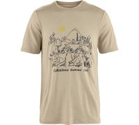 Fjällräven Herren Hoja Lugnt Wool T-Shirt (Größe M, beige)