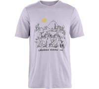 Fjällräven Hoja Lugnt Wool T-shirt M lavender mist (452) XS
