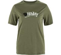 Fjällräven Hoja Wool Damen T-Shirts gruen Größe XL Trekking Hautfreundlich