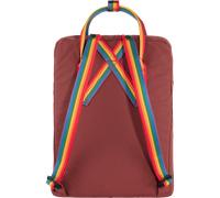 Fjällräven Unisex Kånken Rainbow Rucksack, Ox Red/Rainbow Pattern, One Size
