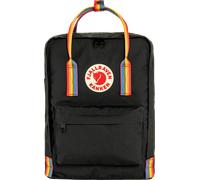 Fjällräven Kånken Rainbow Rucksack Schwarz, Mehrfarbig Vinylon