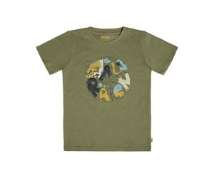 Fjällräven Kinder T-Shirt Logo Light Olive (Größe: 152) 152 grün