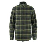 Fjall Raven - Dickes Hemd aus organischer Baumwolle - Singi Heavy Flannel Shirt M Black Deep Forest für Herren aus Baumwolle - Größe S - schwarz schwarz S