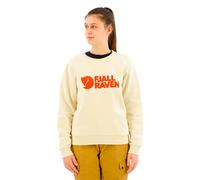 Fjällräven Logo Pullover S Chalk White / Flame Orange