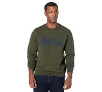 Fjällräven Logo Langarm-Sweater militärgrün/blau - XL