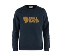 Fjällräven Logo Langarm-Sweater marineblau/braun - XXL