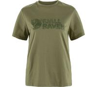 Fjällräven Lush Logo Damen T-Shirts oliv Größe XXS Trekking Atmungsaktiv